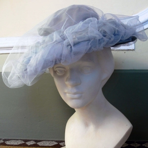 Cappellino Vintage 1950 in tulle 